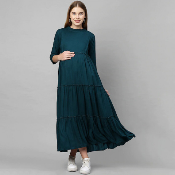 http://13.200.69.142/products/teal-green-maternity-maxi-nursing-dress