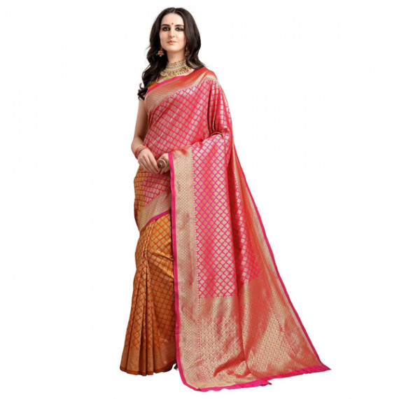 http://13.200.69.142/products/pink-mustard-yellow-ethnic-motifs-woven-design-half-half-kanjeevaram-saree
